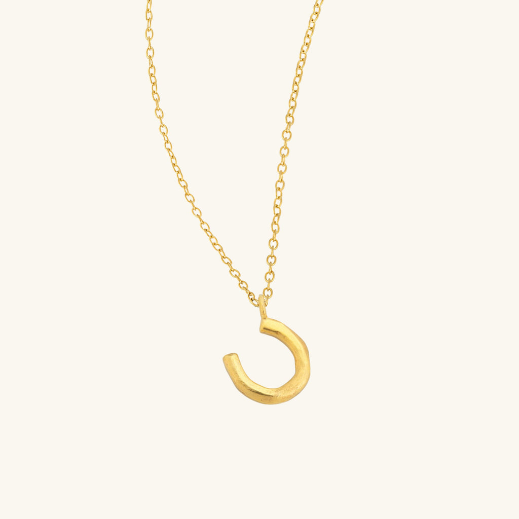 Gold Horseshoe Necklace