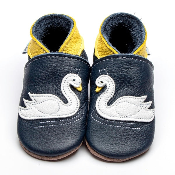 Inch Blue Baby Shoes - Swan Navy