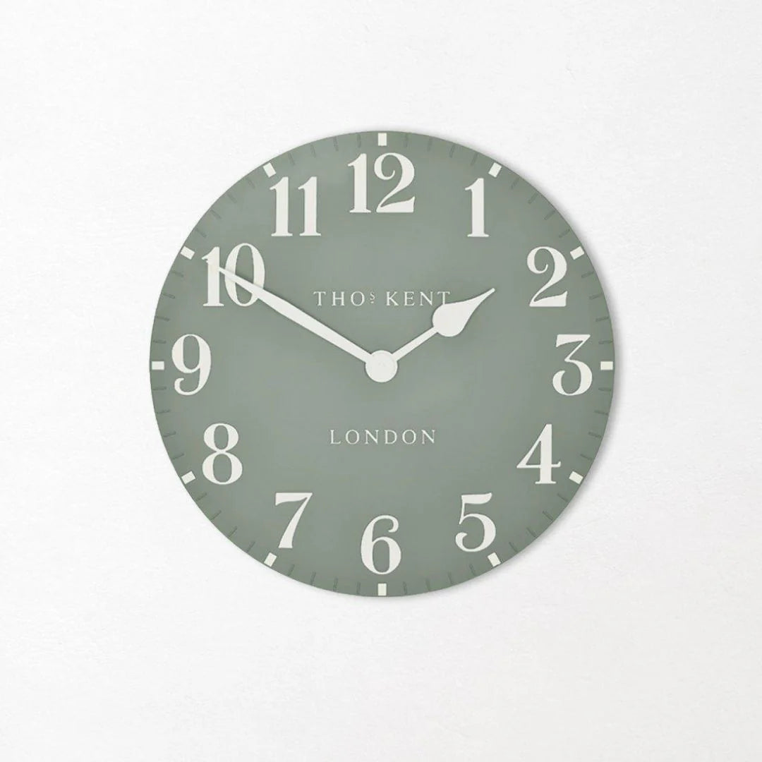 20” Arabic Wall Clock - Seagrass