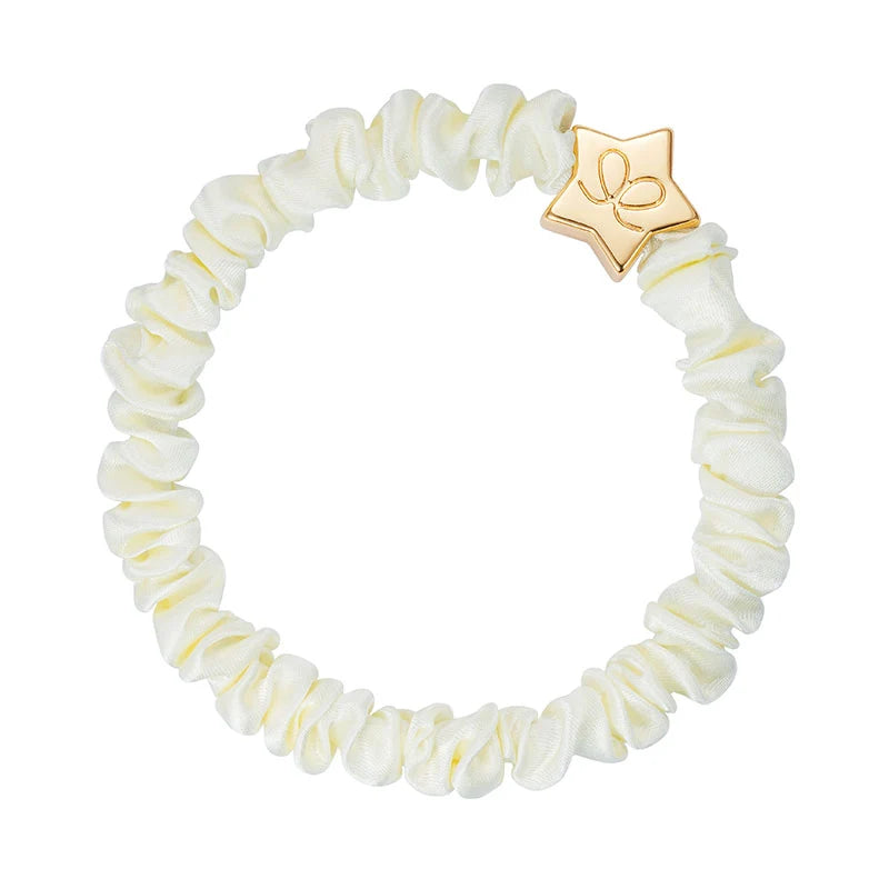 Gold Star Silk Scrunchie