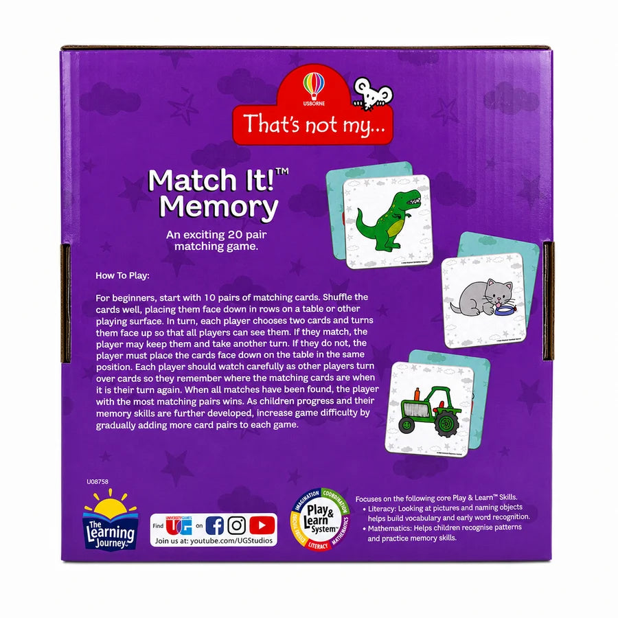 That’s Not My Memory Game