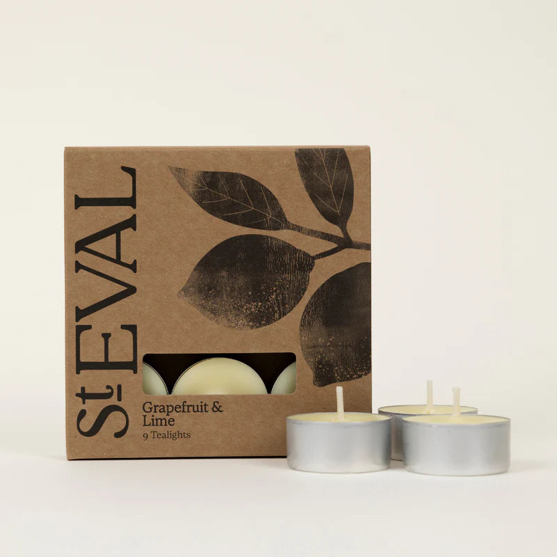 Scented Tealight x 9 - Grapefruit & Lime