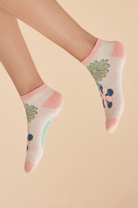 Trainer Socks - 70s Kaleidoscope Floral
