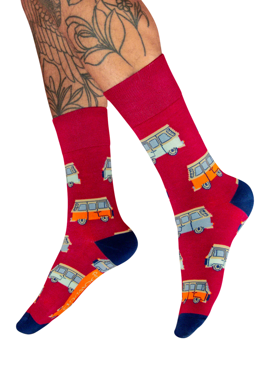 Men’s Socks - Van Design Pink