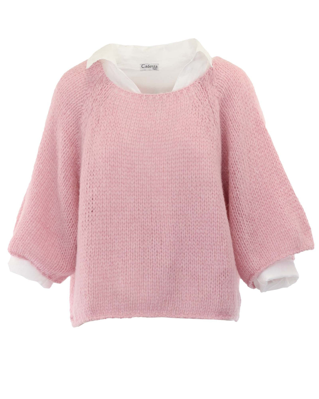 Alpaca Blend Swing Jumper - Pink