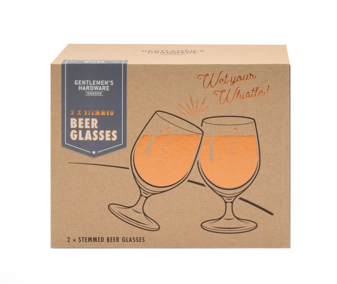 Stemmed Tulip Beer Glasses
