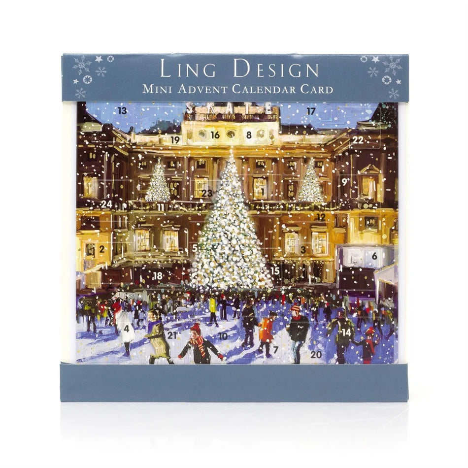 Ling Design Advent Card - Christmas Skating