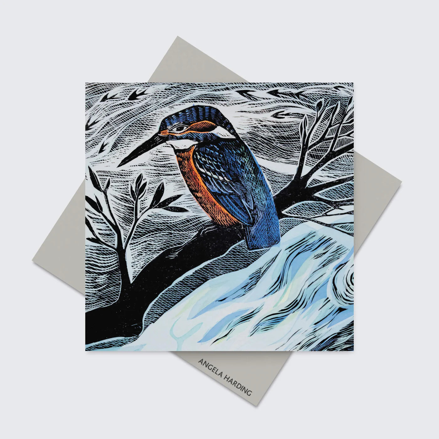 Angela Harding Summer Kingfisher Card
