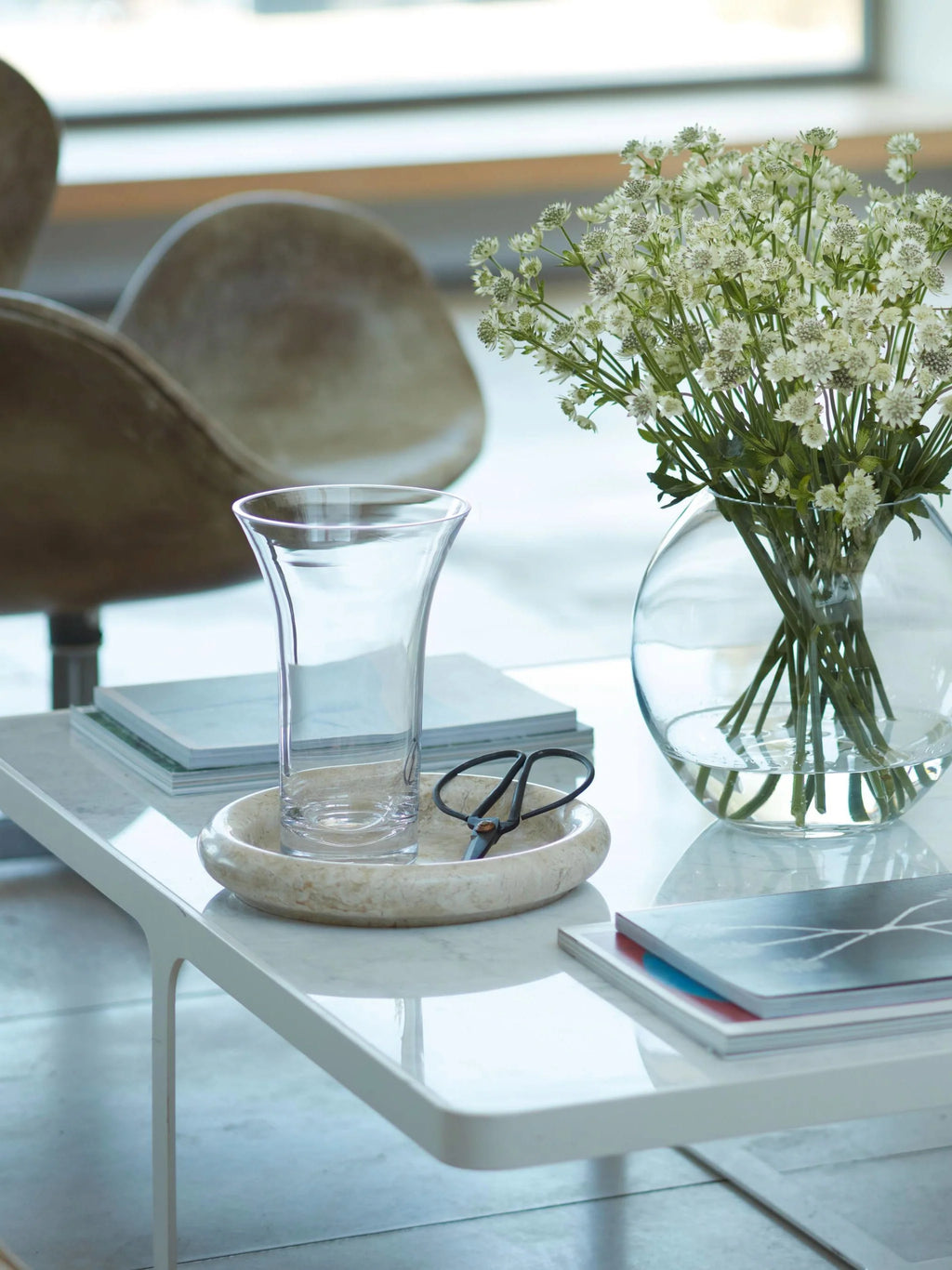 Flower Flared Bouquet Vase Clear