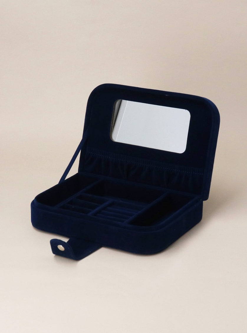 Blue Velvet Jewellery Book Box