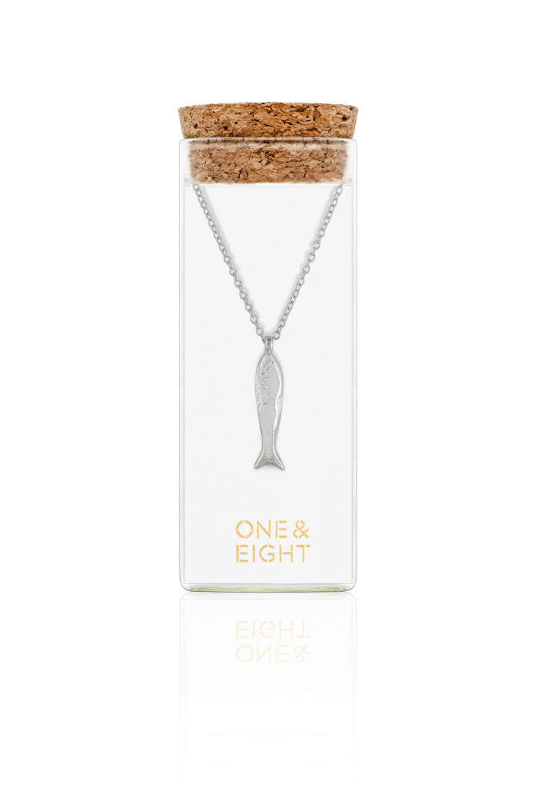 Silver Minnow Necklace