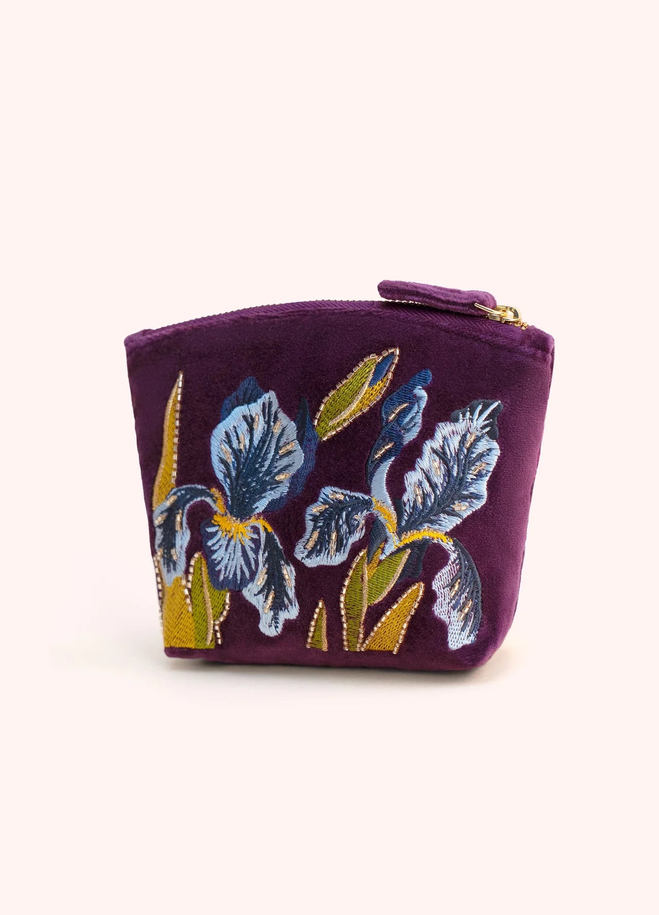 Mini Velvet Pouch - Iris