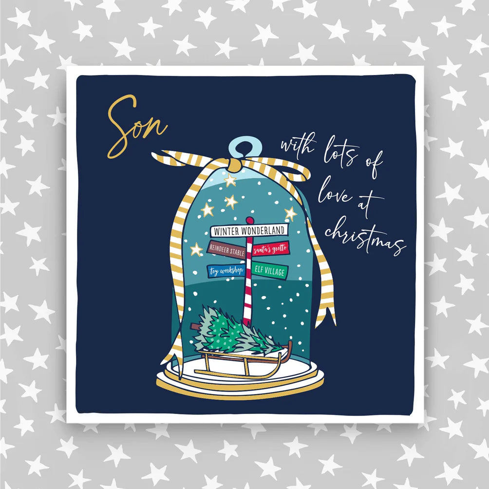 Son With Lots Of Love At Christmas