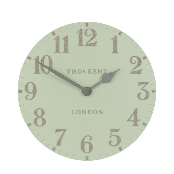 20” Arabic Wall Clock - Pearl Green