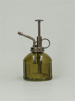 Olive Green Panelled Glass Mister