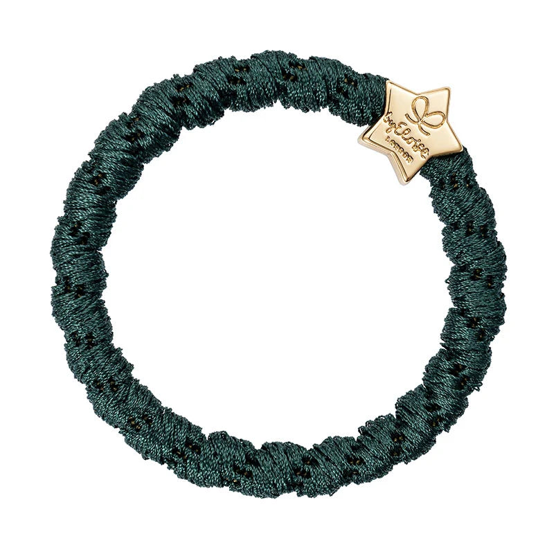 Woven Gold Star Thick Bangle Band