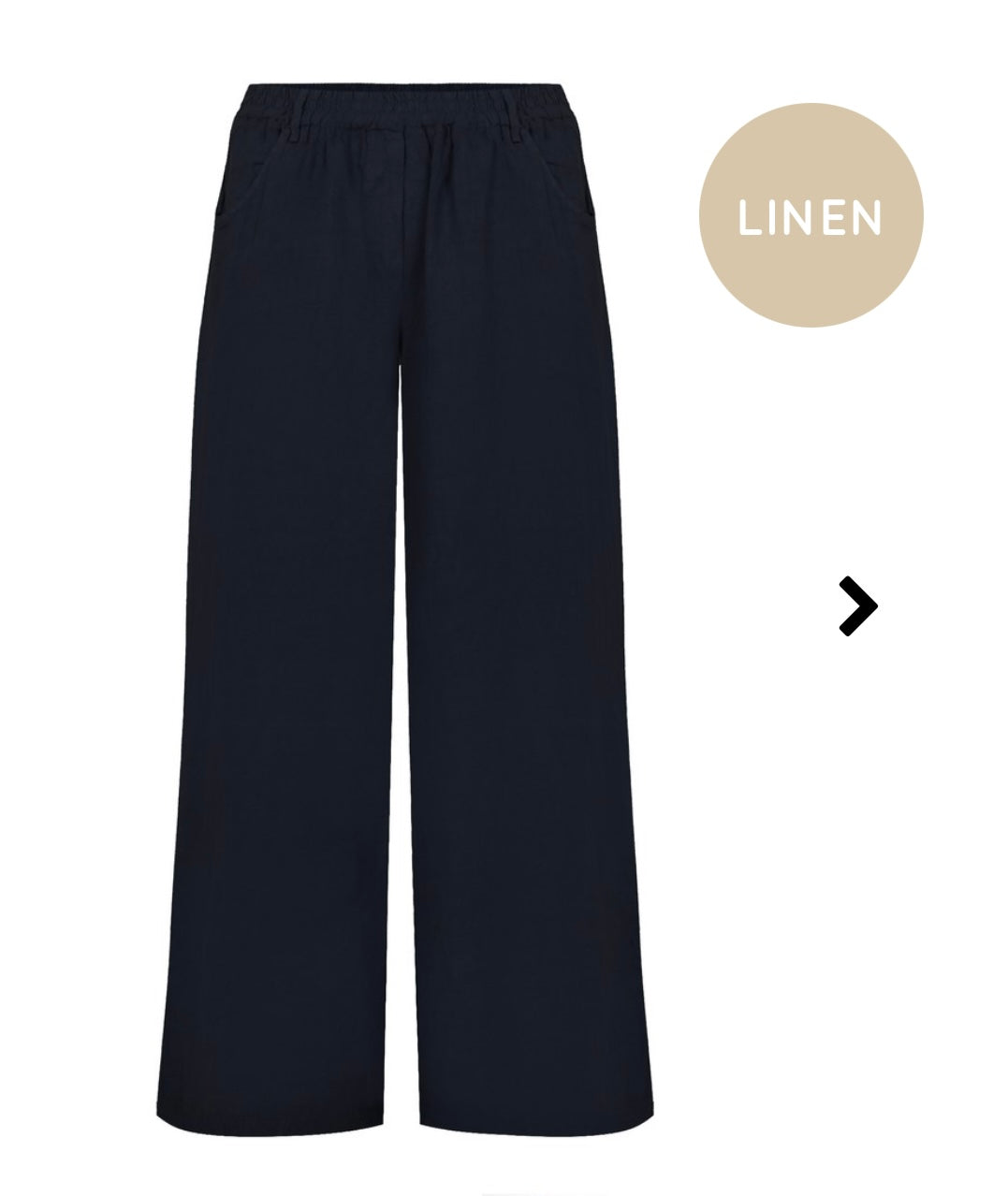 Odie Wide Leg Trouser - Navy
