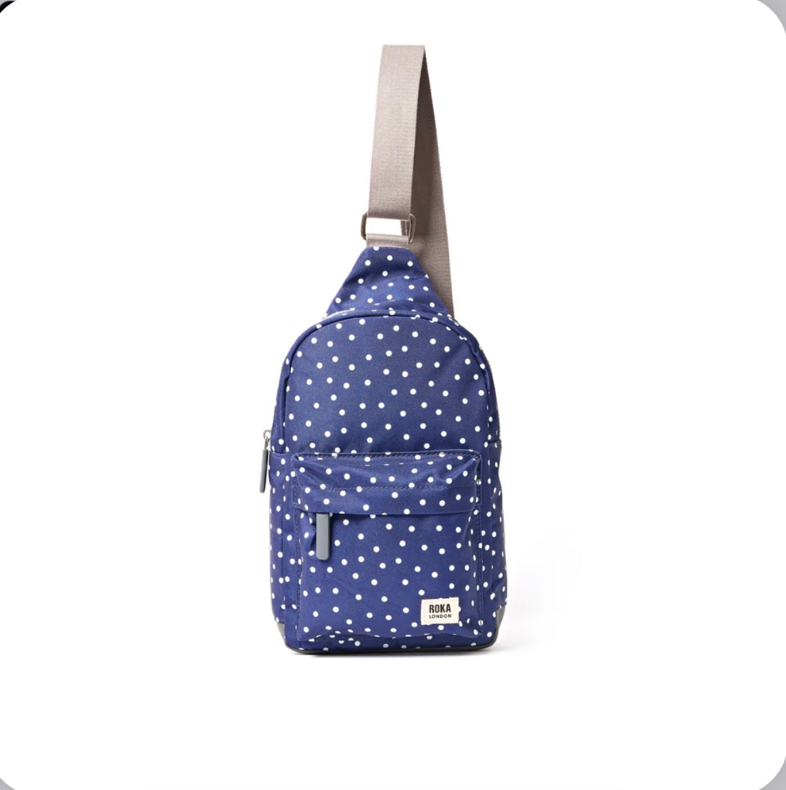 Willesden B Sustainable Nylon - Navy Polka Dot