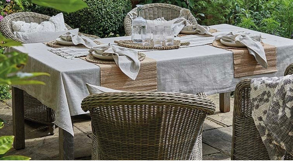 Chambray Table Cloth - 130cm x 180cm