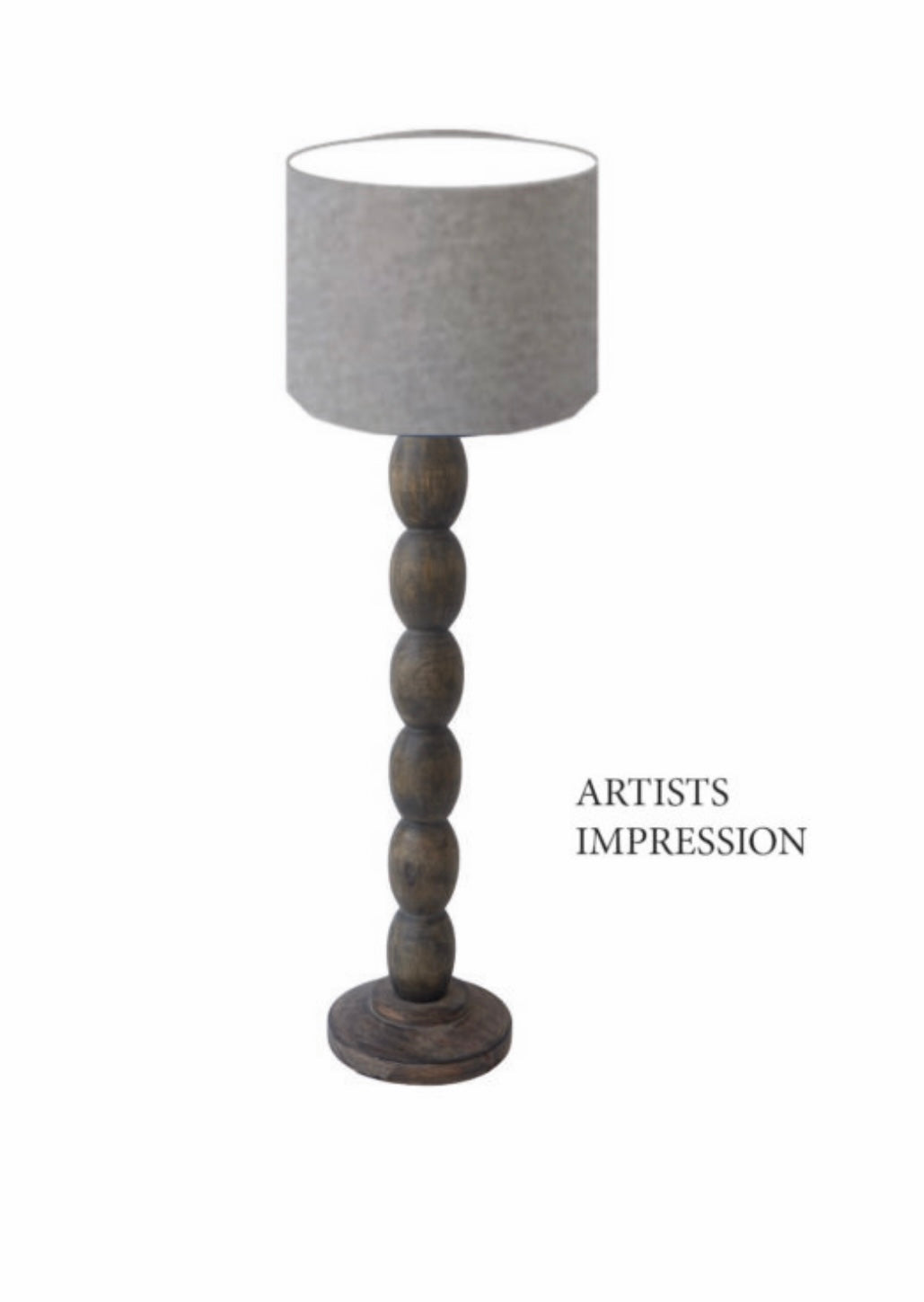 Hortus Lamp Base with Grey Shade