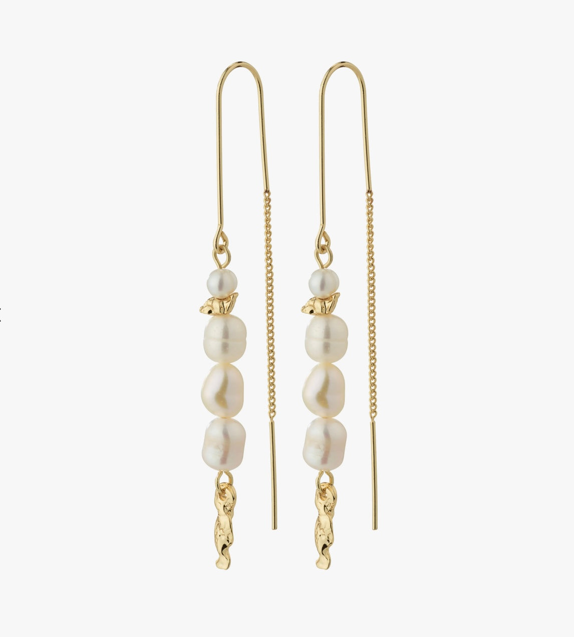 Berthe Pearl Chain Earrings by Pilgrim