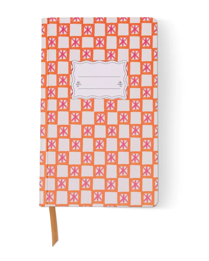 Tulip Journal - Orange Check