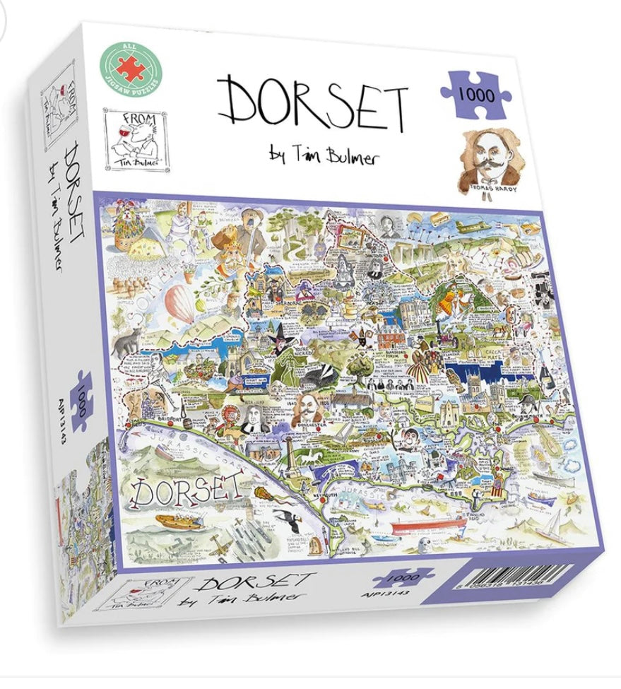 Tim Bulmer 1000 Piece Jigsaw Puzzle - Map of Dorset