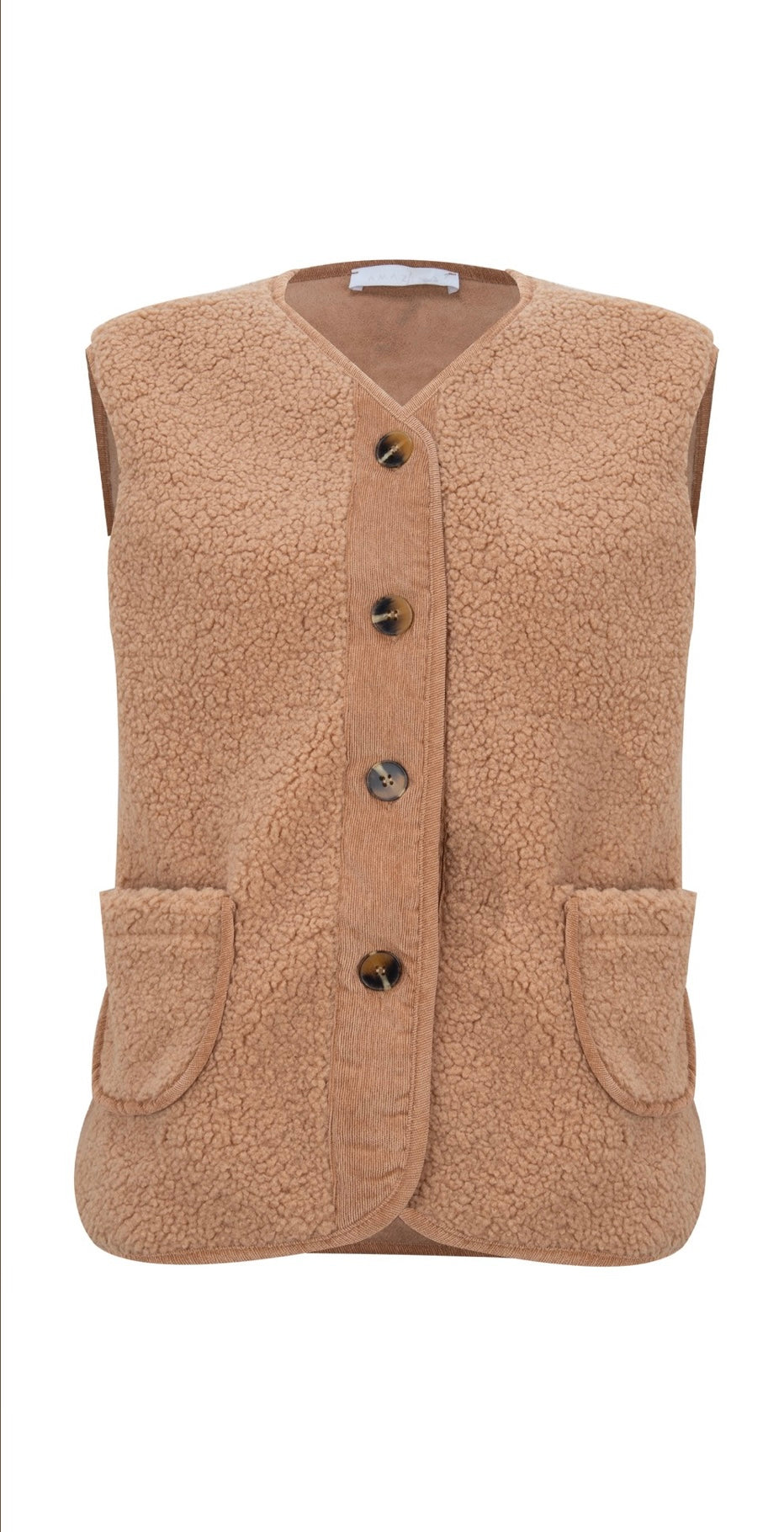 Teddy Faux Fur Gilet - Med/Lg