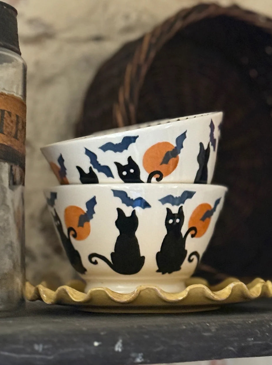 Emma Bridgewater - The Wise Witches Black Cats Small Old Bowl