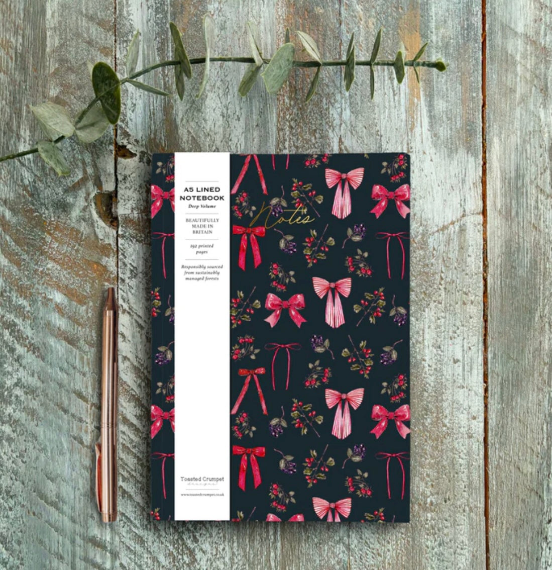 Bows & Berries (Pure) A5 Chunky Notebook