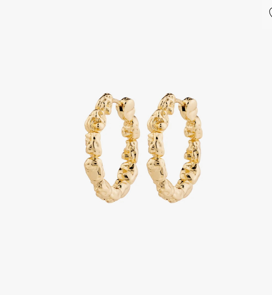 Tide Hoop Earrings by Pilgrim