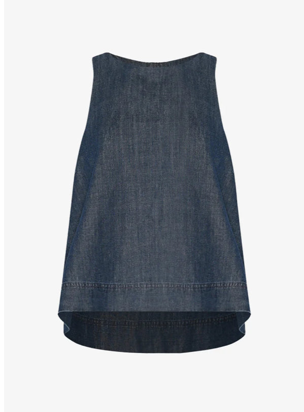 Lindsey Blouse - Medium Blue Wash