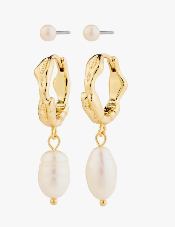 Jonne Pearl Earrings by Pilgrim
