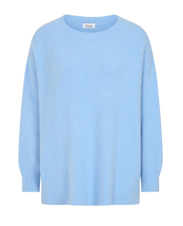 Bettina Long Alpaca Jumper - Powder Blue