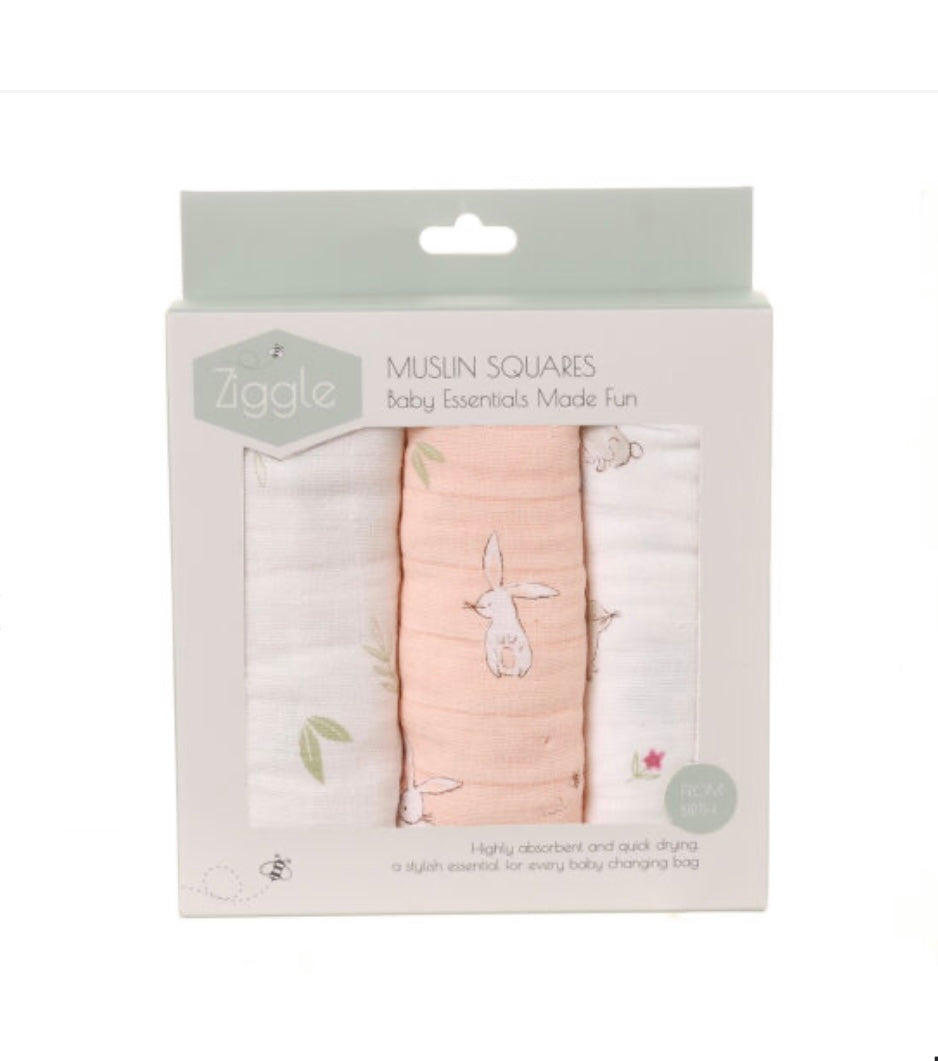 Muslin Squares - Bunnies