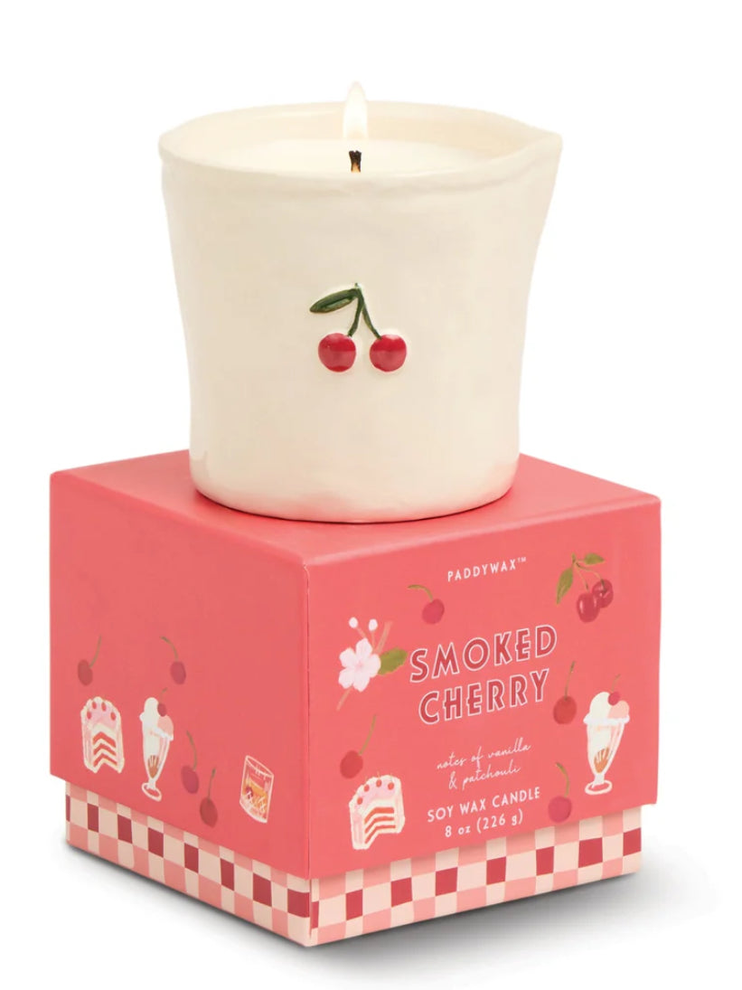 Bistro Ceramic Candle - Smoked Cherry