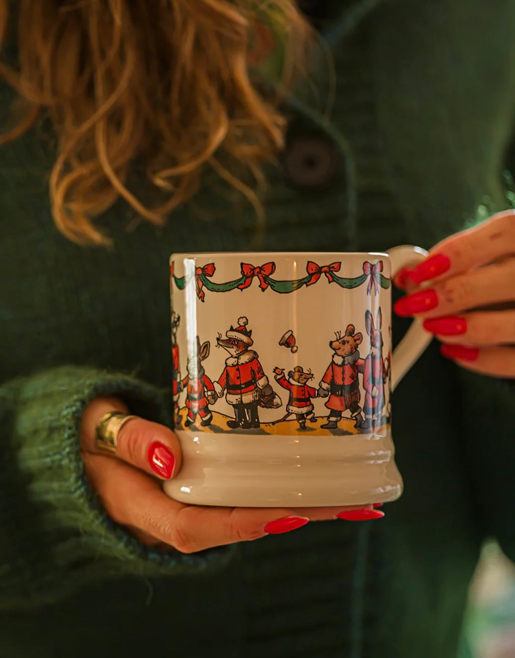 Emma Bridgewater Woodland Santa 1/2 Pint Mug