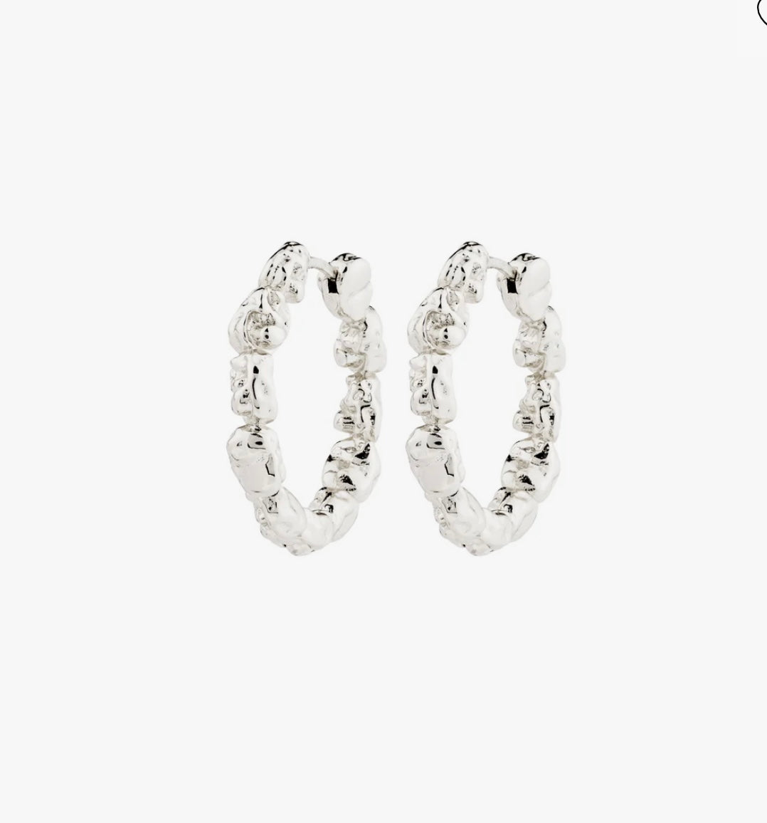 Tide Hoop Earrings by Pilgrim