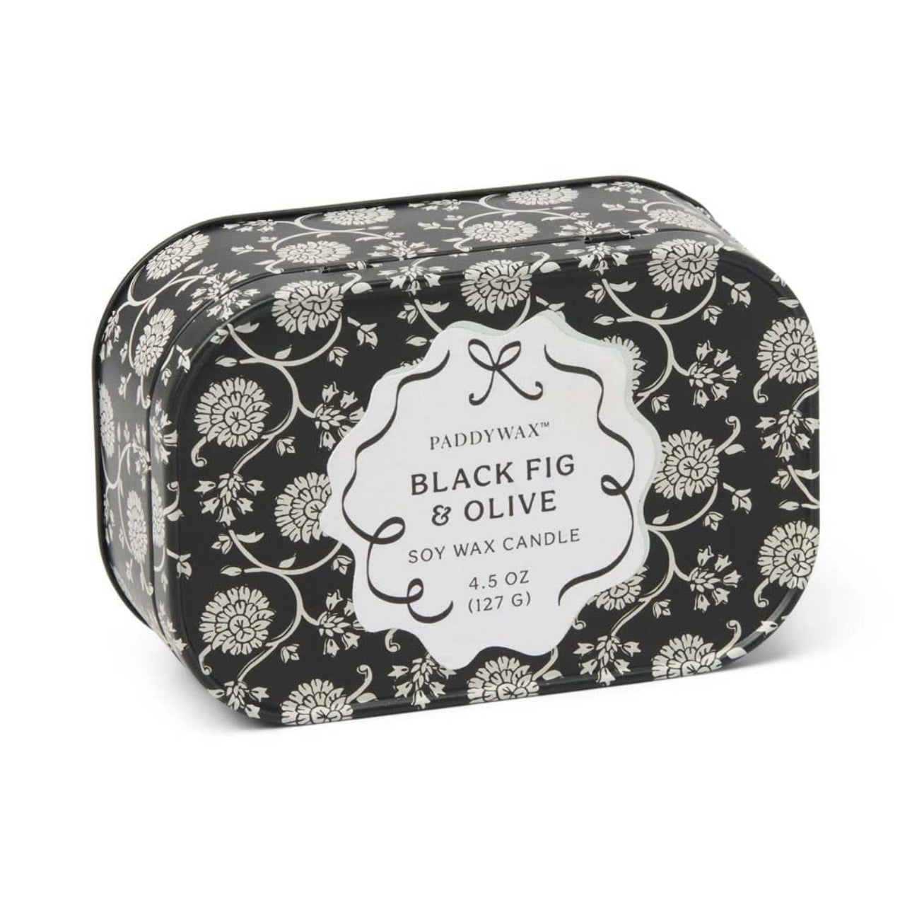 Bistro Printed Tin Candle - Black Fig & Olive