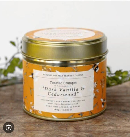 Dark Vanilla & Cedarwood Candle