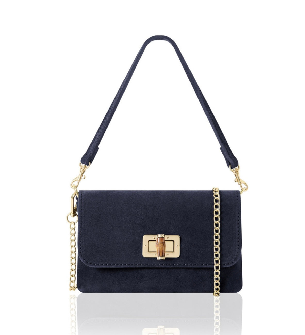 Small Suede Leather Evening Bag