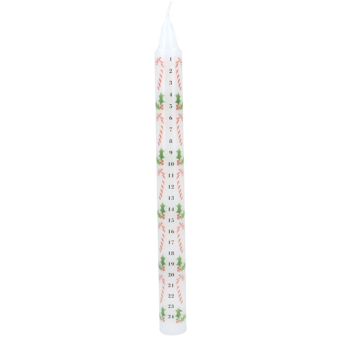 Candy Cane / Holly Advent Candle