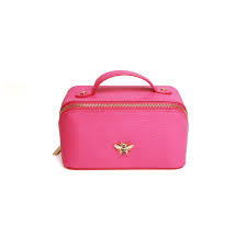Hot Pink Mini Train Case