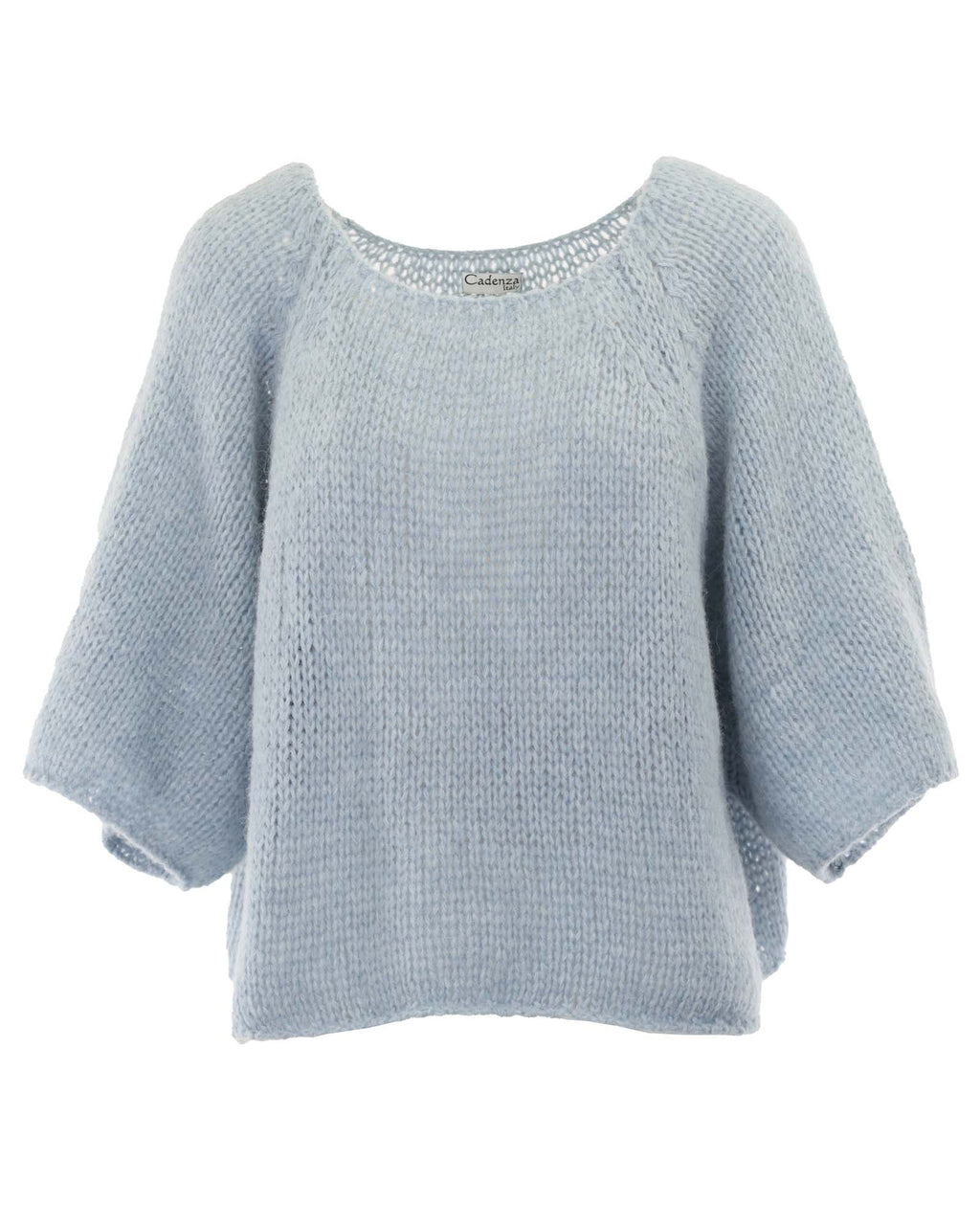 Alpaca Blend Swing Jumper - Ice blue