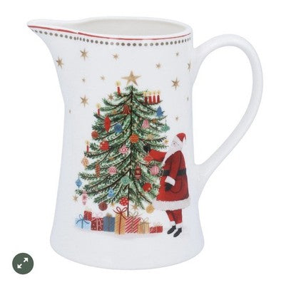 Nostalgia Tree/Santa New Bone China Jug