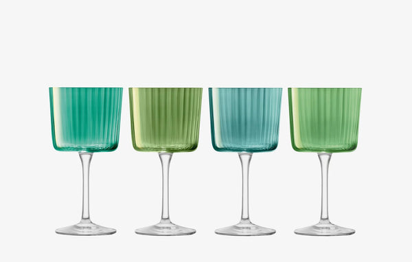 Gems Set of four assorted Jade Wine Glasses