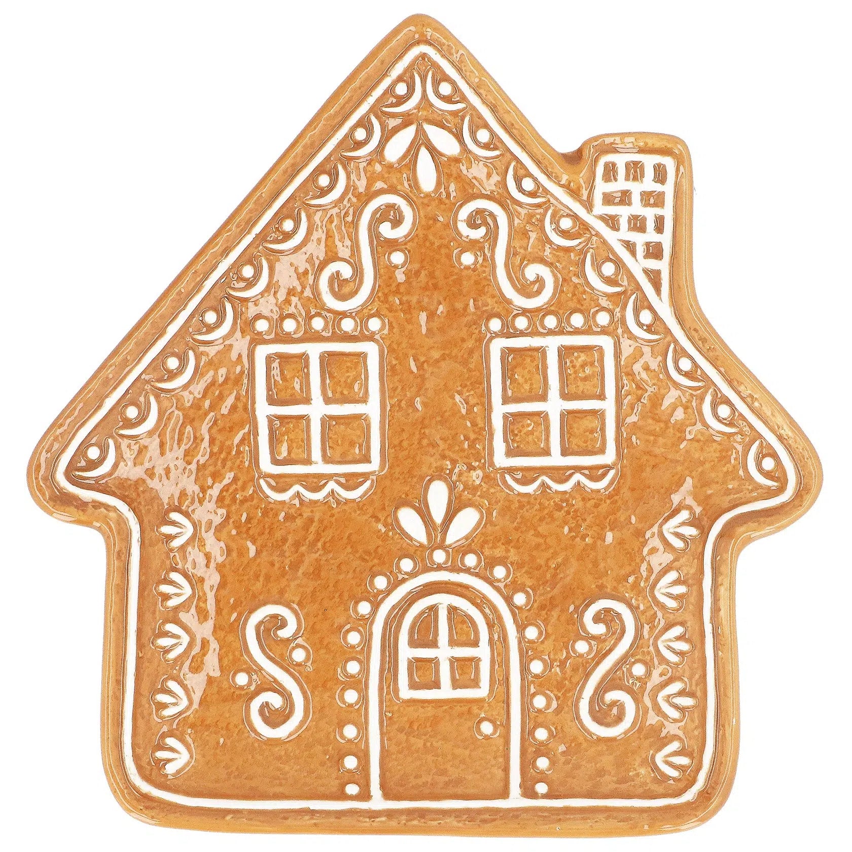 Ceramic Gingerbread House Plate