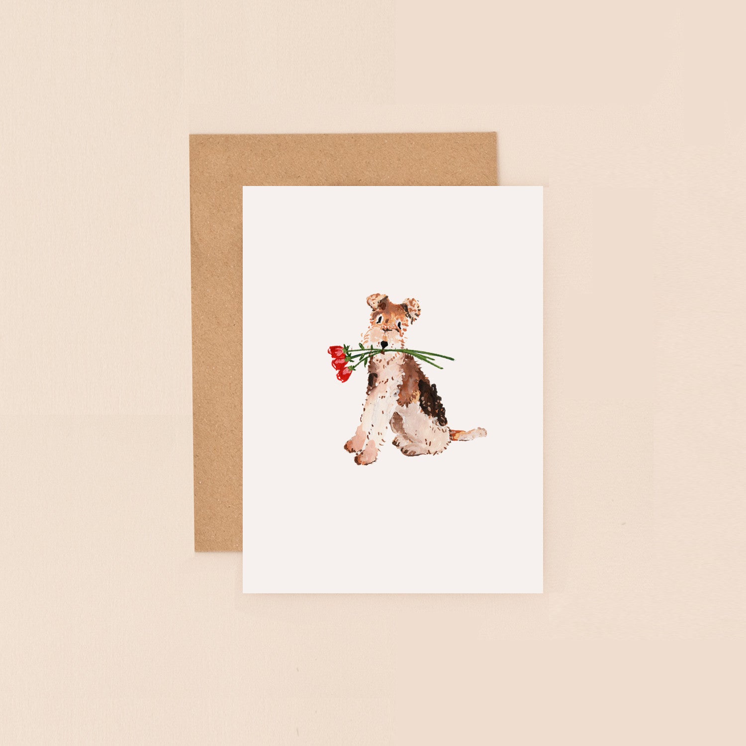 Terrier And Roses