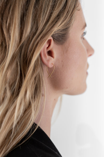 Mini Crossover Earrings