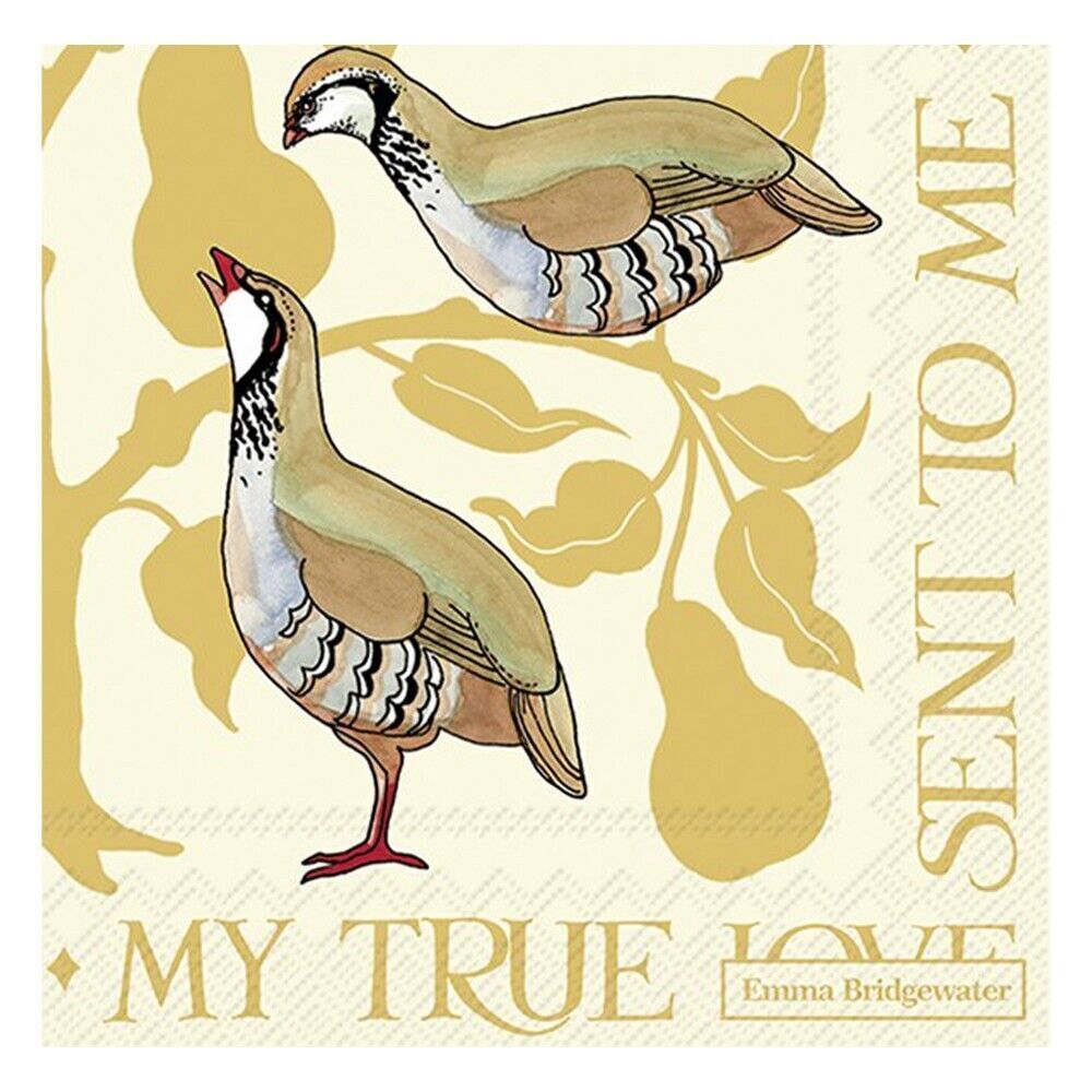 Lunch Napkins - Emma Bridgewater Partridge In A Pear Tree